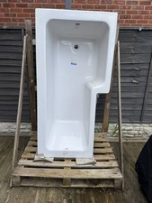 Bath Bathtub L-Shaped 1700mm Right Hand Bathroom Bath  and Panel