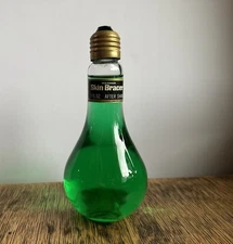VINTAGE RARE LIGHT BULB MENNEN SKIN BRACER AFTER SHAVE SPLASH FULL OPEN BOTTLE 