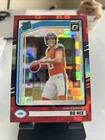 2024 Panini Donruss - Rated Rookie Bo Nix #369 Optic Preview Red Pandora Prizm