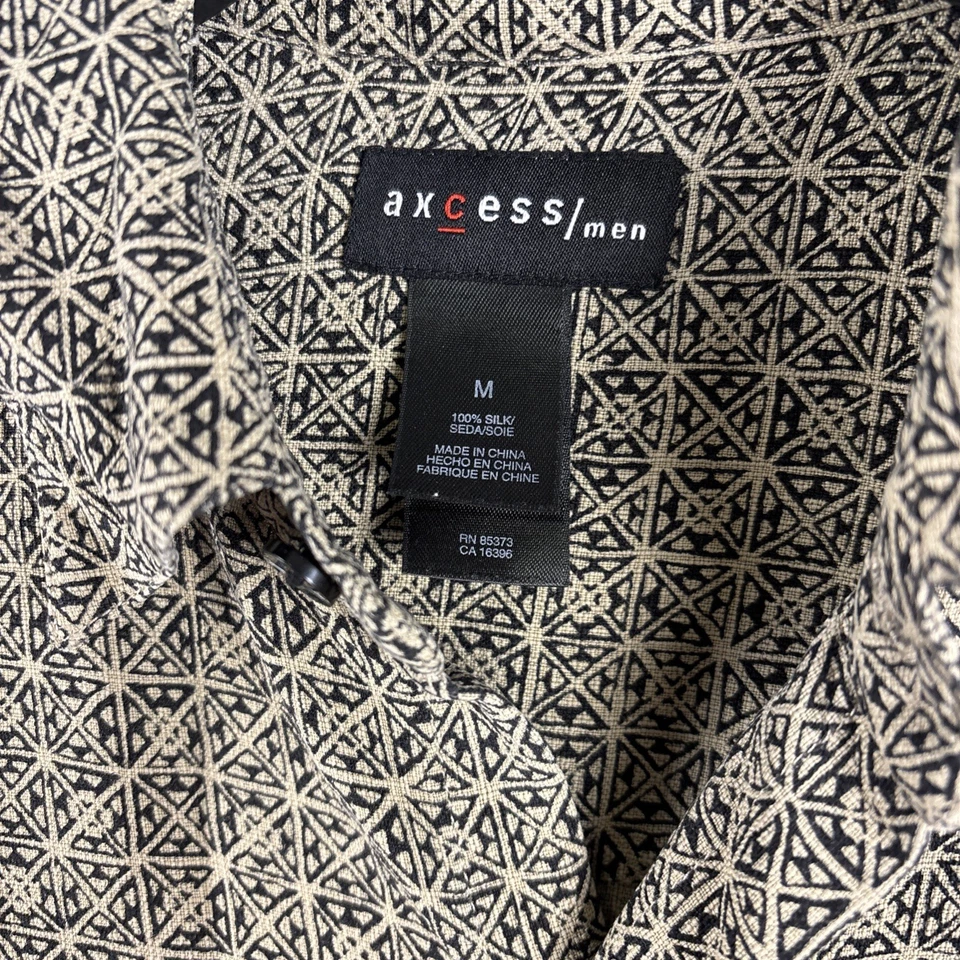Axcess Men’s Button Up 100% Silk  - Image 2 of 4