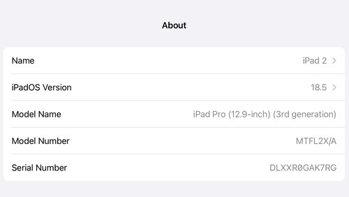 Apple iPad Pro 12.9 in Space Grey 256GB 3rd generation Wi-Fi Face ID USB‑C Port - Picture 16 of 16