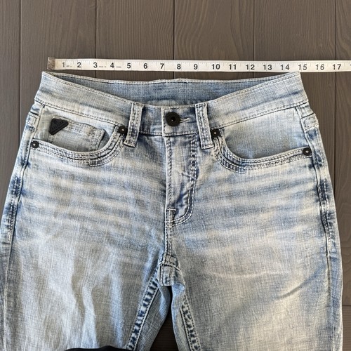 Salvage Supply Co Mayhem Straight Jeans 30x34 Light Blue Stretch Premium Denim - Picture 7 of 15
