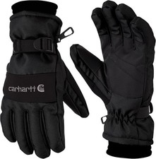 Carhartt Men  s Gloves GLO511-M Size Large. Waterproof Insulated Knit Secure Cuff