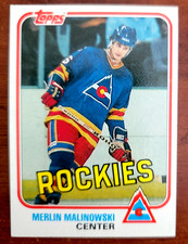 1981-82 Topps #81 Merlin Malinowski Rookie RC Colorado Rockies