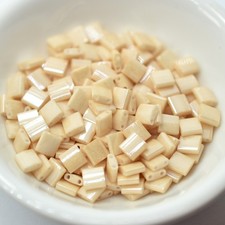 5MM Tila 5 grams Two Hole Beads Light Caramel Ceylon Miyuki No. 593