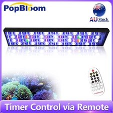 PopBloom Aquarium Light LED Fish Tank Timer Control for Marine Coral Reef Tank