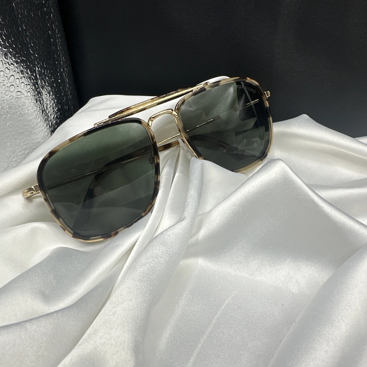 Tom Ford Gold Brown Sunglasses for Men for sale | eBay display picture 3