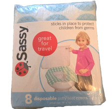 8 Disposable Potty Toilet Seat Covers by Sassy NEW in Pkg