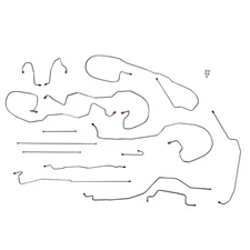 Complete Brake Line Kit 2003-04 Silverado Sierra 1500 4WD Stainless Steel