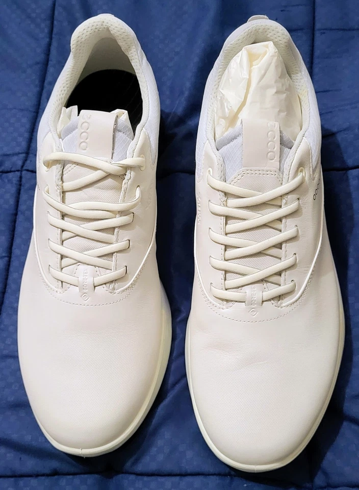 ecco, Men(44,10/10.5), Golf S-Three Gore-Tex, White/Black/Air - Image 3 of 4