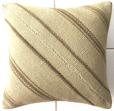 Kelim Kissen Alte Nomaden Orientalisches Handgewebt Mint Grün Old Pillow Cushion - Bild 1 von 4