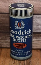 Vintage BF Goodrich Tube Patching Outfit # 3 Service Station Advertising Tin