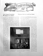 Antique Old Print Engravings Pease Collection Thomas Bewick WorkPages 1909