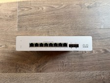 Cisco Meraki MS120-8FP-HW  Cloud Managed PoE Switch 8x GbE RJ45 2x GbE SFP