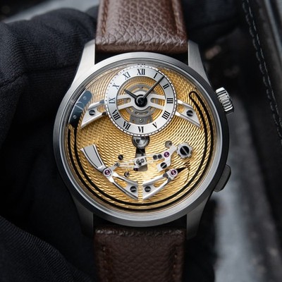 Christopher Ward C1 Bel Canto Classic CLEAN 2025 Oro Gold Dial Titanium 41 Watch