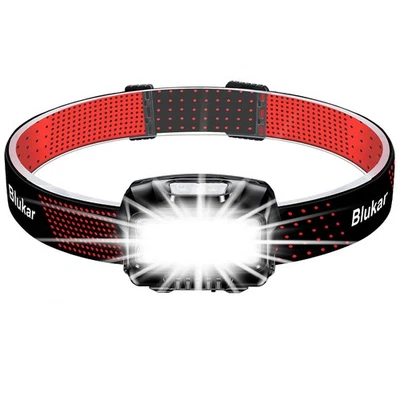 Blukar LED Stirnlampe Wiederaufladbar, Superhell 2000L Stufenlos Dimmbar