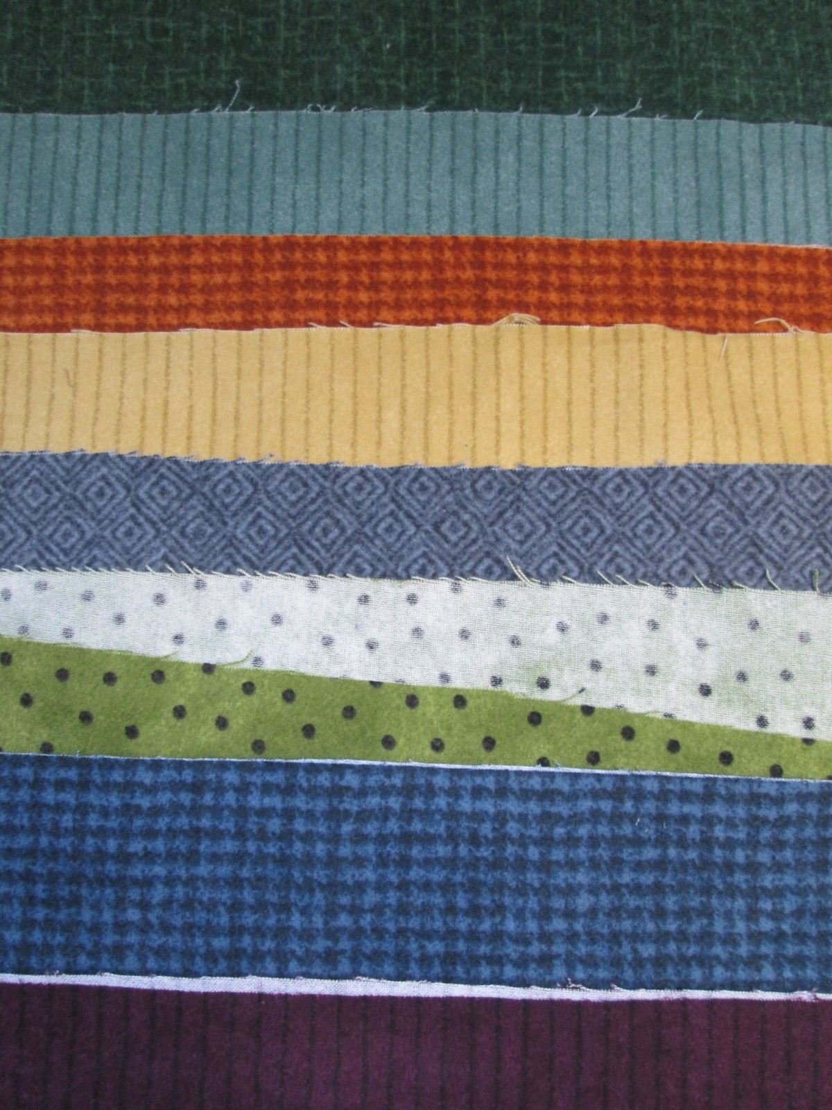 8 Pieces Woolies Flannel Fabric Lot Misc. Sizes