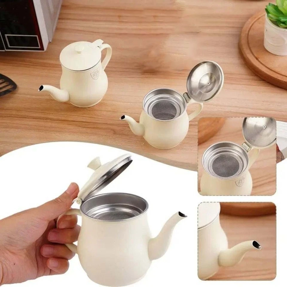 Leak-Proof Oil Dispenser Bottle 550ML Oil Filter Pot  Refillable