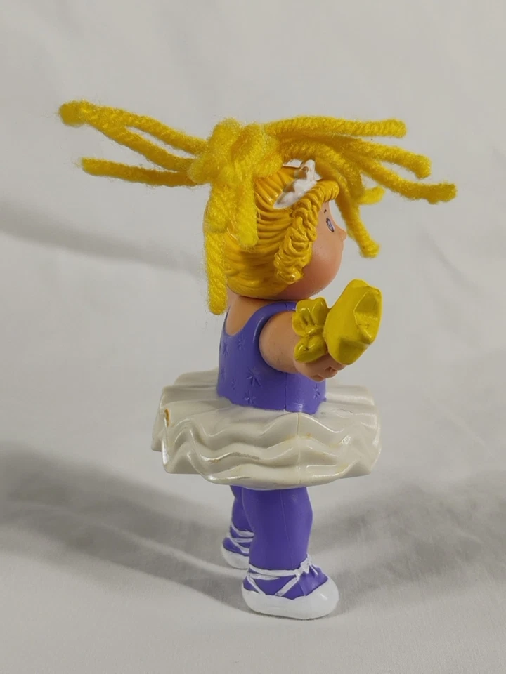 Figura de 3" de ballet vintage CPK 1992 Cabbage Patch Kids Cake Topper Foto 4 de 4