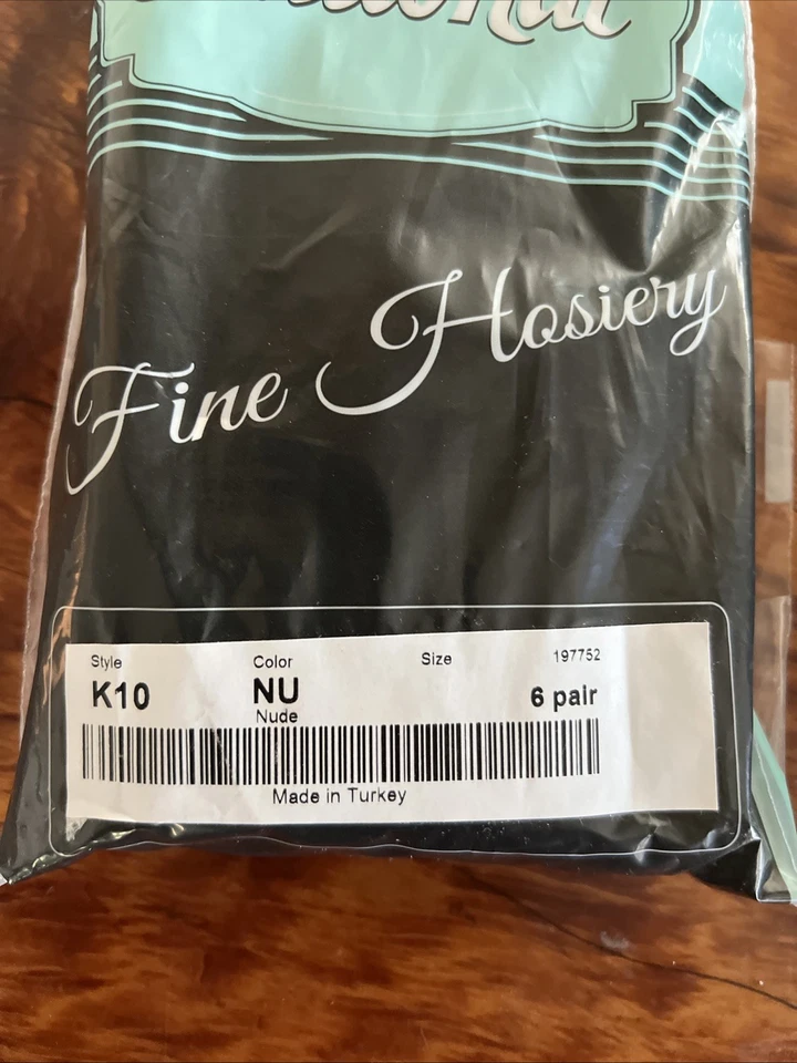 Nuevo 2 paquetes de 6 medias finas nacionales 6 pares hasta la rodilla estilo desnudo K10 12 pares Foto 2 de 4