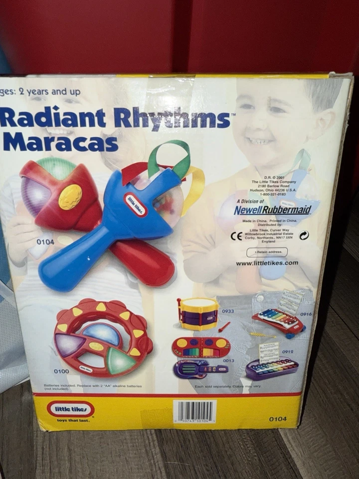 Little Tikes Radiant Rhythms Maracas 2001 raro de colección nuevo nunca abierto  Foto 3 de 3