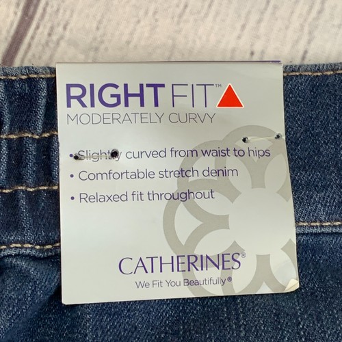 Pantalones de mezclilla Catherine's talla 26W Plus entrepierna moderadamente curvilínea 29,5" nuevos con etiquetas - Imagen 8 de 10