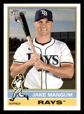 2025 Topps Heritage #693 Jake Mangum Tampa Bay Rays RC