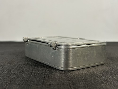 Vtg Matchbox Metal Trinket Box TUTTO È POSSIBILE Italy COSÌ TABELLA Pewter 95 - Picture 14 of 17