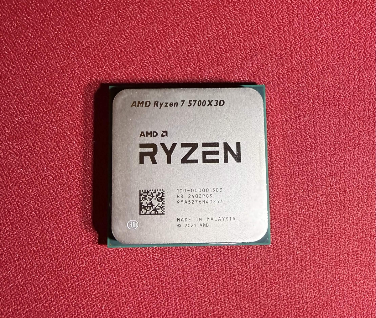 Ryzen7 5700X3D⑦ AMD Ryzen 7 5700X3D 8-Core 3.0GHz Socket AM4 CPU 96MB L3 100