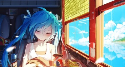 Anime Hatsune Miku Vocaloid Bai Yemeng Closed 11x17 Poster
