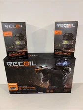 Recoil Laser Tag RK-45 Spitfire Gun and (2) Frag Grenade Recoil Weapons