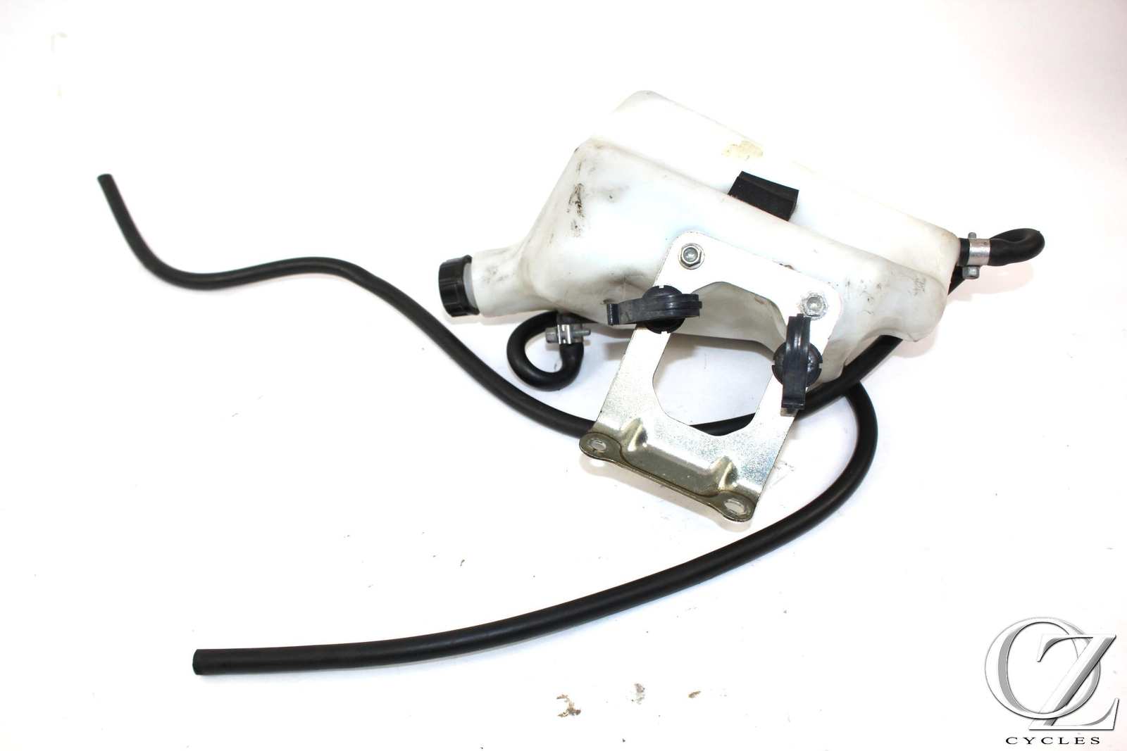 11-13 Ducati 848 Evo Coolant Overflow Tank Bottle Catch Reservoir