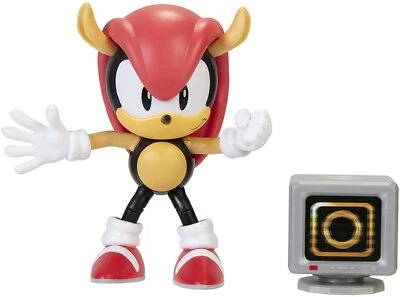 JAKKS PACIFIC Sonic The Hedgehog 4'' Classic Mighty Action Figure with Ring Box Sega