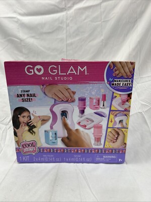 GO GLAM Nail Studio Kit Easy Paint Nail Stamper and Silicone Nail Mask
