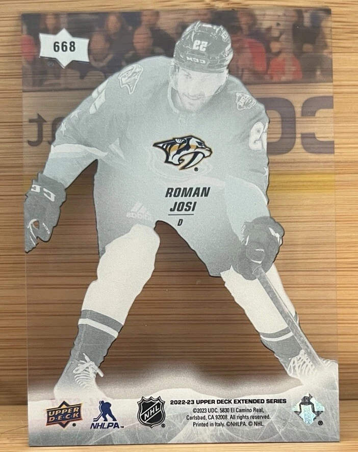 2022-23 Upper Deck Extended Roman Josi #668 All Star UD Exclusives Clear Cut SP - Image 2 of 2