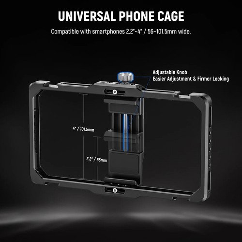 NEEWER Phone Stabilizer Video Rig Handheld Phone Cage Kit for iPhone Samsung - 第 6/9 張圖片