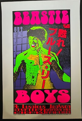 Beastie Boys Concert Poster Prague 1995 Silk Screen Print Frank