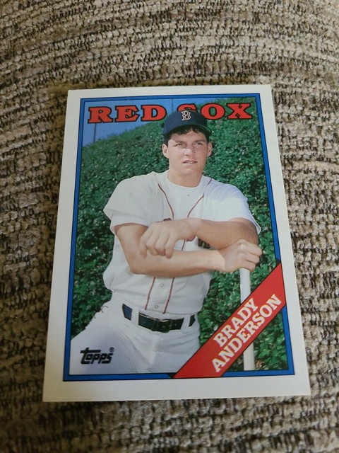 Brady Anderson 1988 Topps Rookie Baseball Card 5T Boston Red Sox NM MT 