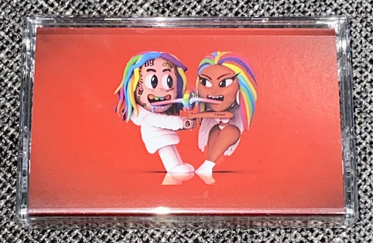 6ix9ine Nicki Minaj Trollz Cassette Tape (Limited Editon) Red