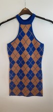 Urban Outfitters Ladies Charlie Mock Neck Slip Dress Navy/ Marine XS