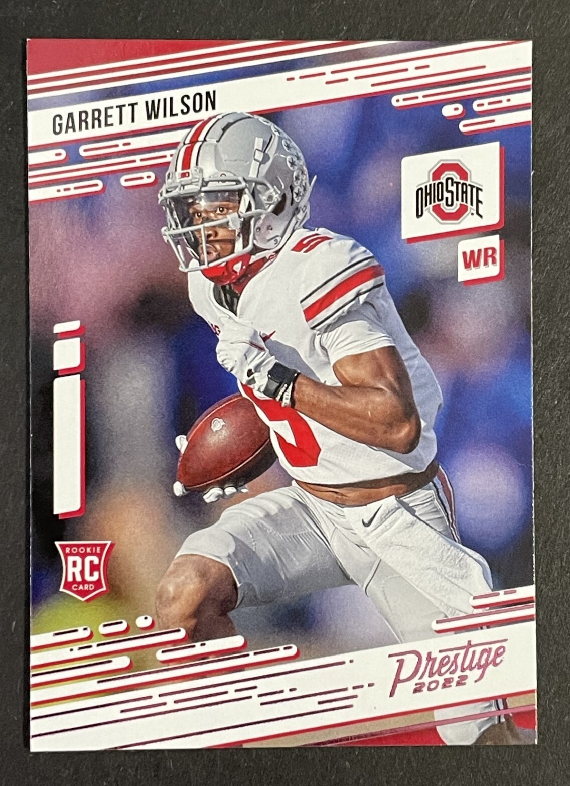 2022 Panini Prestige Draft Picks Garrett Wilson Pink Parallel Rookie #7
