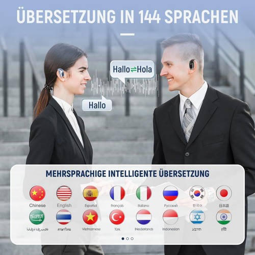 Translation Earbuds 144 Languages Translation Headphones High-Accuracy - Photo 7 sur 14
