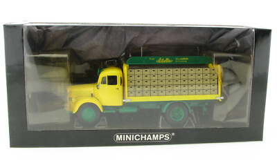 Figurine Camion Minichamps Mercedes Benz L 3500 - Libella Getränkewagen - Échelle 1:43 - Neuve
