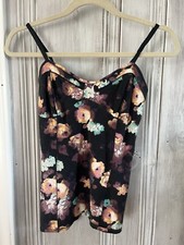 VINTAGE Y2K womens M moody floral babydoll tank camisole whimsigoth fairy grunge