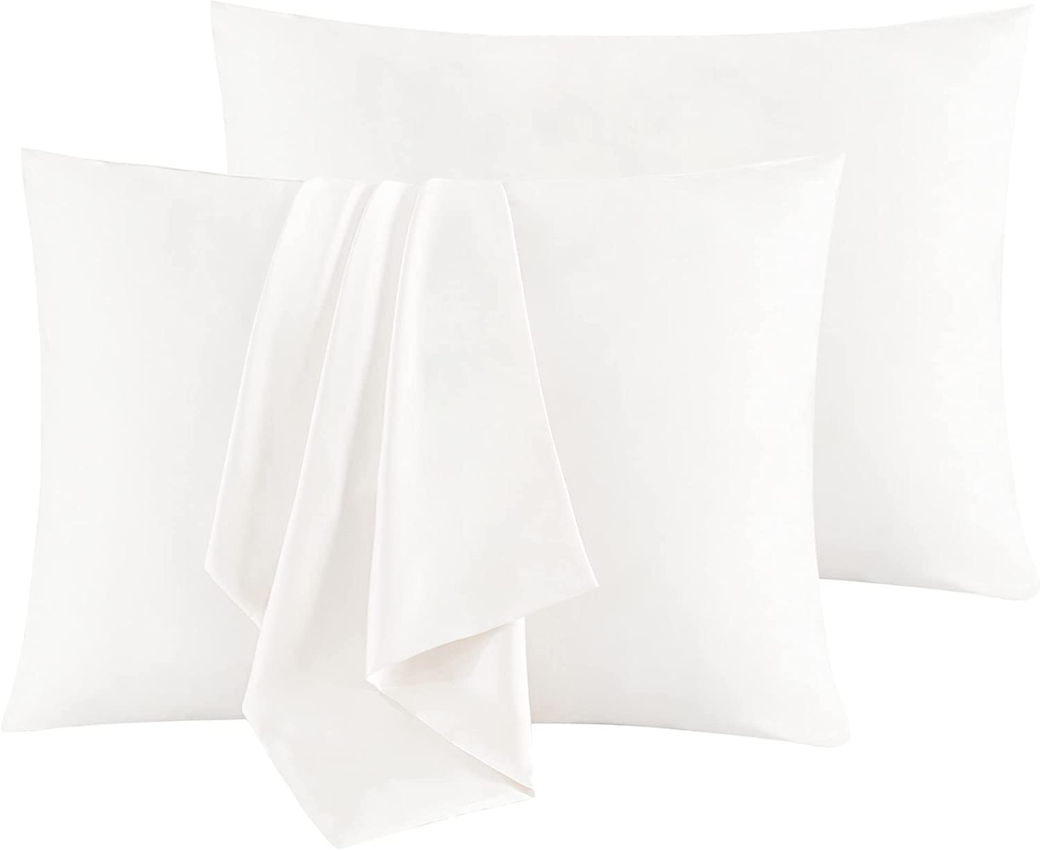 Home Silk Pillowcase 2 Pack 100% Mulberry Silk Pillow Cases for Hair and Skin 6A-image