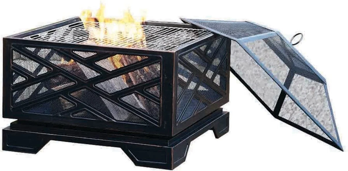 Pleasant Hearth Martin Extra Deep Wood Burning Fire Pit, 26-Inch | eBay