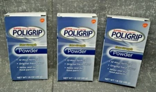 Super PoliGrip POWDER 12hr hold 1.6oz  ( 3 pack )  Fresh Best By July 31 2026