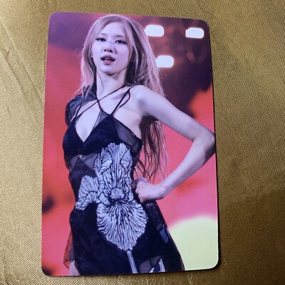 ROSE BLACKPINK Group Pink Coachella Celeb K-pop Girl Photo Card DANCE 2