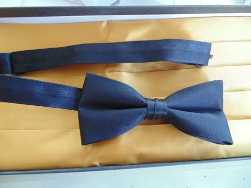 USN US NAVY MALE OFFICER RANKS ONE SIZE FITS ALL MESS DRESS GOLD CUMMERBUND SET - Picture 2 of 10