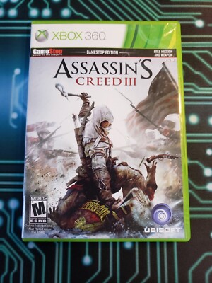 ASSASSIN'S CREED III XBOX 360 GAMESTOP EDITION TESTED